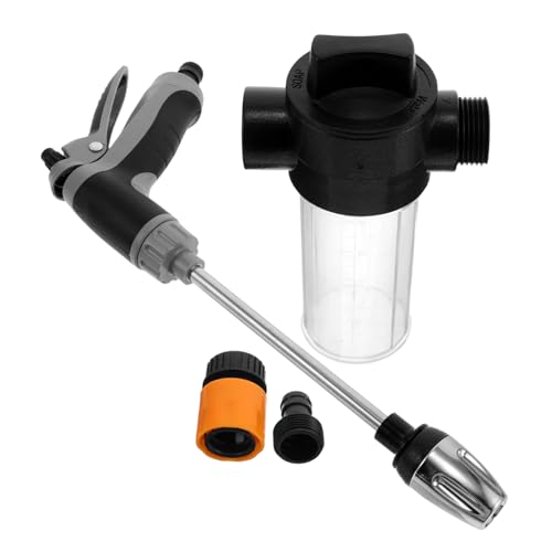 MAGICLULU Hochdruck autowaschsprayer mit Langem Metallgriff Verstellbare Düse Schnellanschluss für Gartenschlauch Robustes Reinigungsset für Auto und Terrasse Langlebiges von MAGICLULU