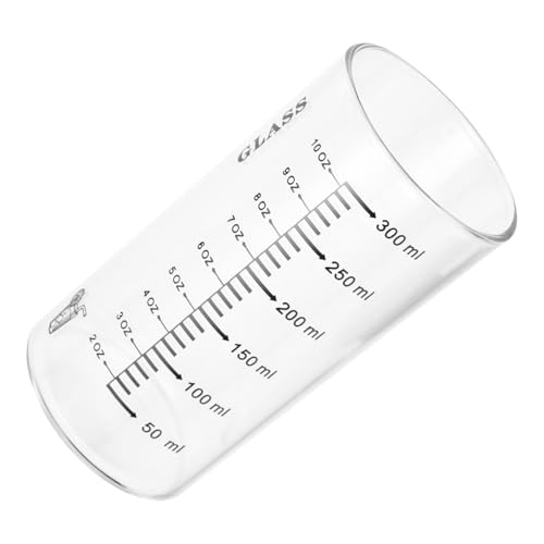 MAGICLULU Glas-messbecher Mit Waagendesign Mehrzweck-wasserbecher Haushalts-glasbehälter Für Saft Getränke Milch Kaffee Wasser Früchtetee Milchtee Transparenter Glasbecher Für Familien Hotel von MAGICLULU