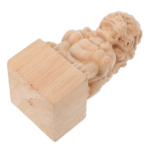 MAGICLULU Holz Finial für Vorhangstangen und Zäune Dekorative Handgeschnitzte Möbelzubehör mit Klassischem Römischen Design aus Massivem Holz Vielseitig Einsetzbar für Wohn und von MAGICLULU