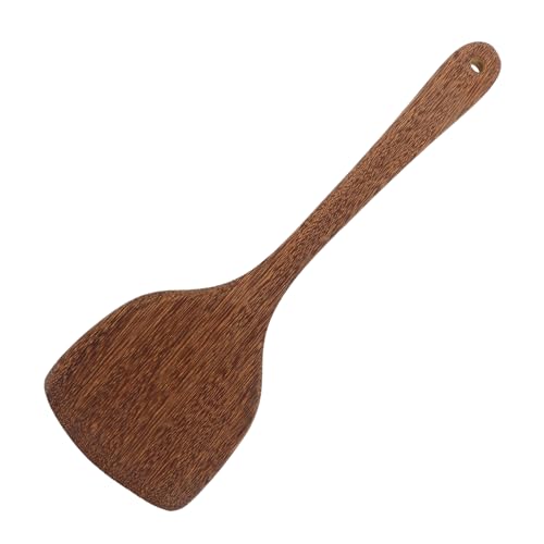 MAGICLULU Holz Kochutensil Hitzebeständiger Pfannenwender aus Holz für Wok Camping Multifunktionale Küchenhilfe für Antihaftpfannen Tragbar von MAGICLULU