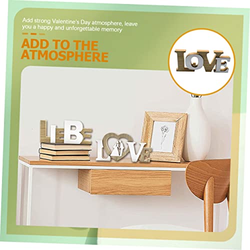 MAGICLULU Holz Love Dekoration Hochzeit Deko Holzbuchstabe Valentinstag Ornament für Party Verlobungsfeier Wohnzimmer Schlafzimmer von MAGICLULU