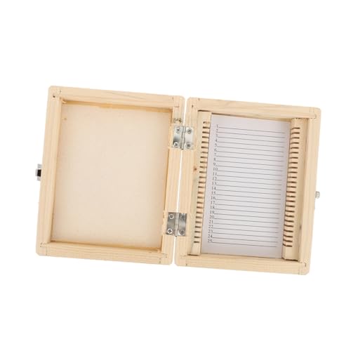MAGICLULU Holz Mikroskop objektträger Aufbewahrungsbox Fächer mit Nummerierten Einsätzen Nickelbeschlagene Metallverschlüsse Langlebig Rostfrei für Labor und Experiment Zubehör MAGICLULU Holz Mikroskop objektträger Aufbewahrungsbox Fächer mit Nummerierten Einsätzen Nickelbeschlagene Metallverschlüsse Langlebig Rostfrei für Labor und Experiment Zubehör von MAGICLULU
