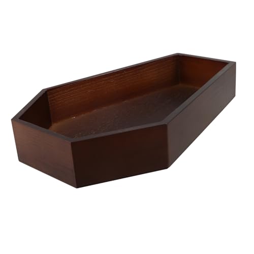 MAGICLULU Holz Sarg-tablett Halloween Charcuterie Board Multifunktionales Servierbrett für Snacks Süßigkeiten und Schmuck Rustikales Gothic Dekorationsstück für Gruselige Partys von MAGICLULU
