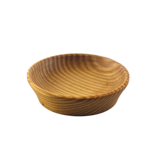 MAGICLULU Runde Soßenschalen Aus Holz Gewürzschale Zum Eintauchen in Soßen Mehrzweckschale für Das von MAGICLULU