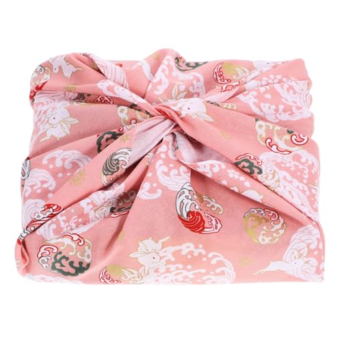 MAGICLULU Japanisches Furoshiki Wickeltuch Aus Vielseitige Verpackung Für Bento-Boxen Und Tischdecke Zartem Und Wiederverwendbar von MAGICLULU