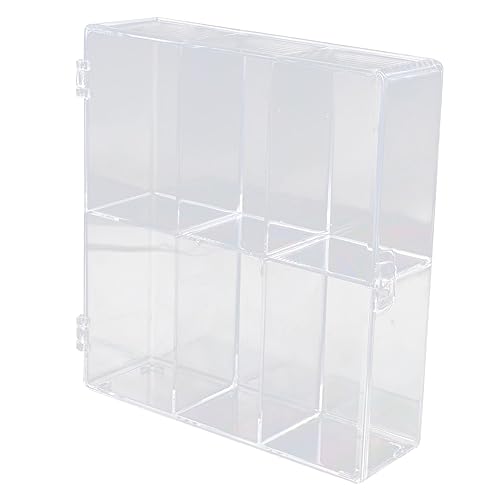 MAGICLULU Kasten 6-Gitter-Display-Box Schmuck Vitrine Andenken Anzeige Lagerung Abteil aufbewahrungsbox display cabinets display box Schaukästen Fach-Display-Boxen pp Transparent von MAGICLULU