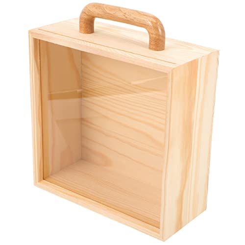 MAGICLULU Aufbewahrungsbox Mit Fenster Transparente Schmuckbox Mit Traggriff Süßigkeiten-box Für Hochzeiten Und Praktische Und Stilvolle Aufbewahrungslösung von MAGICLULU