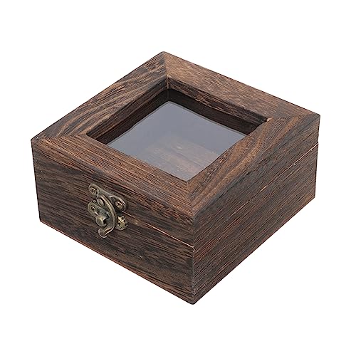 MAGICLULU Kasten Kästchen mit Insektenproben Rahmen Muschelvitrine Anzeige Fall Exemplare Schatten Deckel Sammelbox für Insekten Insektenvorbereitungsbox Shadowbox Vitrine Holz Coffee von MAGICLULU