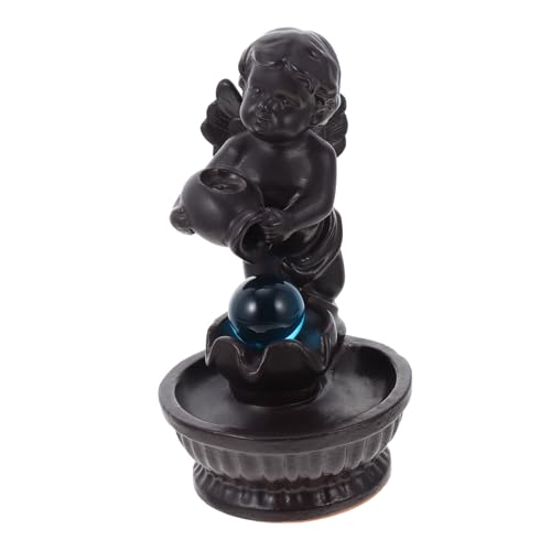 MAGICLULU Keramischer Engel Räuchergefäß Für Rückfluss Dekorative Aromatherapie Herd Für Zuhause Büro Und Yoga Einzigartiges Design Mit Feinen Details Zur Verbesserung Der Atmosphäre von MAGICLULU