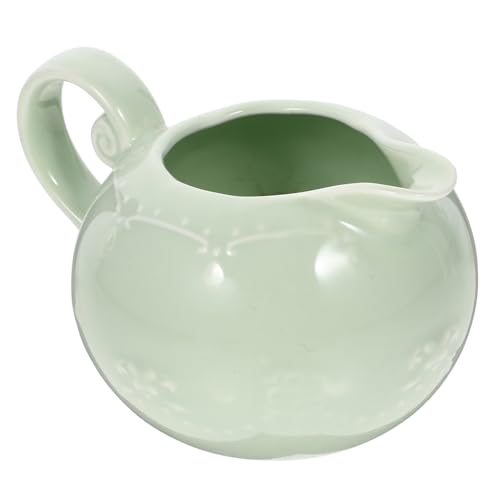 MAGICLULU Keramischer Milchkrug Mit Griff Eleganter Porzellan Kaffeekännchen Für Milch Und Sahne Ideal Für Kaffee Tee Und Desserts von MAGICLULU