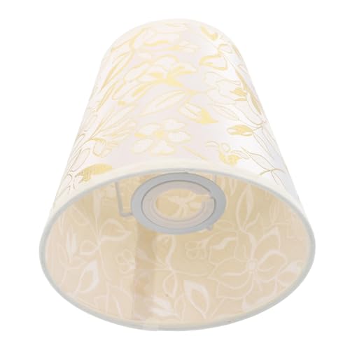 MAGICLULU Klein Leinen Lampenschirm Ersatz für Tisch Steh und Wandleuchten Geeignet für Schlafzimmer Küche und Wohnzimmer und Tragbar mit Kristallener Kerzenbeleuchtung von MAGICLULU