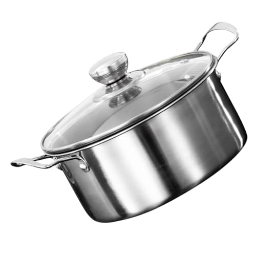 MAGICLULU Suppentopf Mit Deckel Induktionsgeeignet Vielseitiger Kochtopf Für Suppe Ramen Und Langlebig Und Rostfrei Für Küche von MAGICLULU