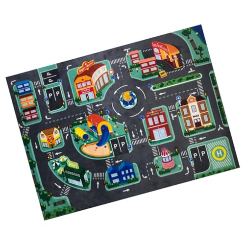 MAGICLULU Kreative LED Verkehrsspielmatte für Lustiger Krabbelteppich für Jungen und Mädchen Strapazierfähig und Farbenfroh für Drinnen und Draußen von MAGICLULU