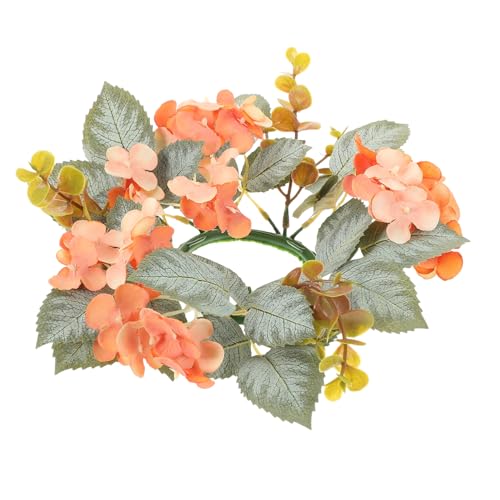 MAGICLULU Künstliche Blumenkranz Kerzenringe Hydrangea Eukalyptus Tischkerzenhalter Hochzeit Wohnkultur Romantisch Boho Rustikal Modern MAGICLULU Künstliche Blumenkranz Kerzenringe Hydrangea Eukalyptus Tischkerzenhalter Hochzeit Wohnkultur Romantisch Boho Rustikal Modern von MAGICLULU