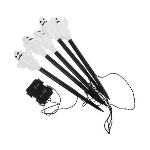 MAGICLULU LED Halloween Gartenstecker wasserdichte Outdoor Halloween Dekoleuchten mit Leuchtenden Gespenstern Energiesparende Wegbeleuchtung für Garten Rasen von MAGICLULU