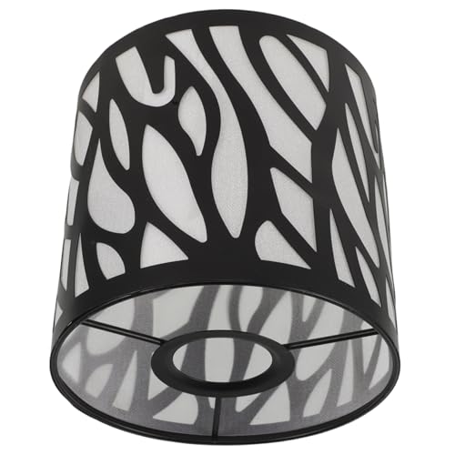 MAGICLULU Lampenschirm Hohler Zylindrischer Metall Lampenschirm Vintage Schwarz Stabiles Design Sanfte Beleuchtung Für Tischlampe Deckenleuchte Wohnzimmer Schlafzimmer MAGICLULU Lampenschirm Hohler Zylindrischer Metall Lampenschirm Vintage Schwarz Stabiles Design Sanfte Beleuchtung Für Tischlampe Deckenleuchte Wohnzimmer Schlafzimmer von MAGICLULU