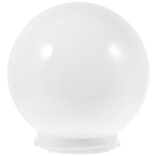 MAGICLULU Kugel Lampenschirm Ersatz Für Außenleuchten Acryl Milky Spherical Lampshade Für Garten Terrasse Und Wandlampen von MAGICLULU