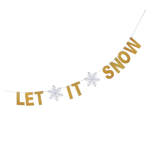 MAGICLULU Let It Weihnachtsbanner mit Englischem Buchstabendesign Glitzerndes Papierbanner Party Wanddekoration Hängende Weihnachtsgirlande für Fenster Tür Wohnzimmer Festliche Atmosphäre MAGICLULU Let It Weihnachtsbanner mit Englischem Buchstabendesign Glitzerndes Papierbanner Party Wanddekoration Hängende Weihnachtsgirlande für Fenster Tür Wohnzimmer Festliche Atmosphäre von MAGICLULU
