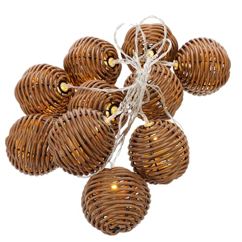 MAGICLULU Künstliche Lichterkette Rattan-lichterkette Für Hochzeiten Dekorative Lichterkette Warmes Licht Einfach Zu Verwenden Im Innenbereich von MAGICLULU