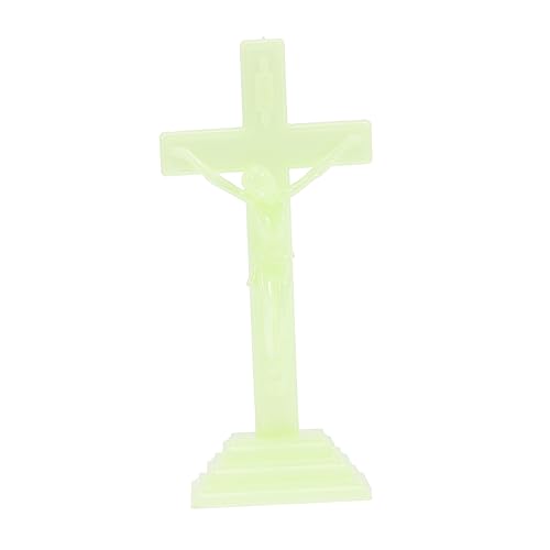 MAGICLULU Luminous Jesus Cross Ornament Desktop Decoration für Kreative Raumgestaltung für Altar und Christliche Dekoration aus Hochwertigem Material Gefertigt von MAGICLULU