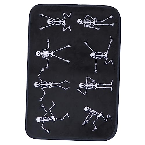 MAGICLULU Lustige Halloween Fußmatte mit Tanzenden Skeletten Dekorative rutschfeste Türmatte Pflegeleicht Bruchfest für Eingangsbereich und Outdoor Deko MAGICLULU Lustige Halloween Fußmatte mit Tanzenden Skeletten Dekorative rutschfeste Türmatte Pflegeleicht Bruchfest für Eingangsbereich und Outdoor Deko von MAGICLULU