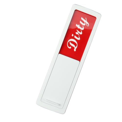 MAGICLULU Magnetischer Geschirrspüler Indikator Sauber Schmutzig Doppelseitiges Spülmaschinen Schild Leichtes Haushaltszubehör zur Effizienten Küchenorganisation Stabile Haftung Edelstahl von MAGICLULU