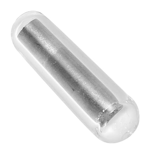 MAGICLULU Magnetrührstäbchen Rührstab Rührer Handrührer Labor Rund Magnetrührstab Glas Silber Wiederverwendbar von MAGICLULU