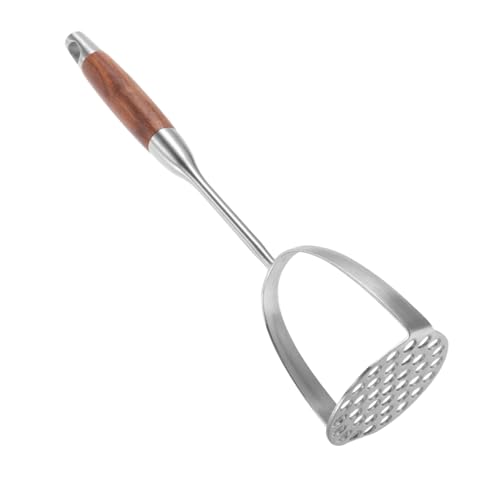 MAGICLULU Mashed Potato Masher aus Lebensmittelechtem Edelstahl mit Ergonomischem Holzgriff Rostfrei Vielseitig für Kartoffeln Gemüse Früchte und Babynahrung Kompakt und Einfach zu Reinigen MAGICLULU Mashed Potato Masher aus Lebensmittelechtem Edelstahl mit Ergonomischem Holzgriff Rostfrei Vielseitig für Kartoffeln Gemüse Früchte und Babynahrung Kompakt und Einfach zu Reinigen von MAGICLULU