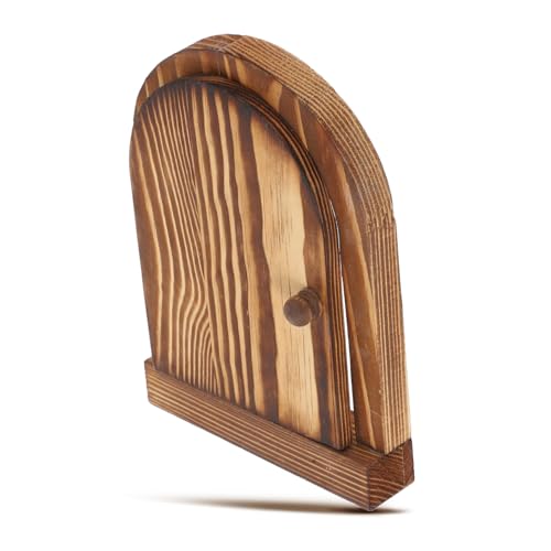MAGICLULU Massive Holz Lichtschalter Abdeckung mit Tür design Selbstklebend Schutz für Standard schalter Dekorative Wandplatte für Schlafzimmer Badezimmer Küche Stilvolles Outlet Cover von MAGICLULU