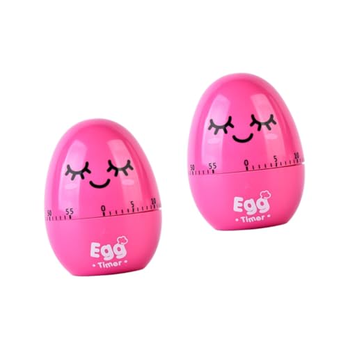 MAGICLULU 2stücke Mechanischer Eieruhr Timer Rosy Haushalts-küchenwecker Mit Countdown-Funktion Für Kochen Backen Schulzeitmesser von MAGICLULU