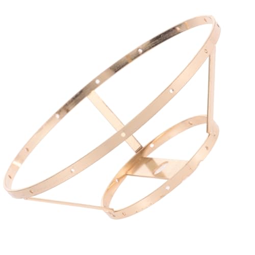 MAGICLULU Metall Lampenschirmrahmen DIY Lampenhalterung Doppellagig für Tisch und Deckenlampen Stabile Rostfreie Lampenzubehör Halterung für Muschel Kronleuchter von MAGICLULU