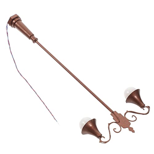 MAGICLULU Mikro-landschaftshof Terassendeko Lampenmodell Miniaturlampe Gartenlampe Miniatur Mikrolandschaftsornament Sandtischdekor Mini-gartenlampe Zum Selbermachen Edelstahl Plus Abs von MAGICLULU