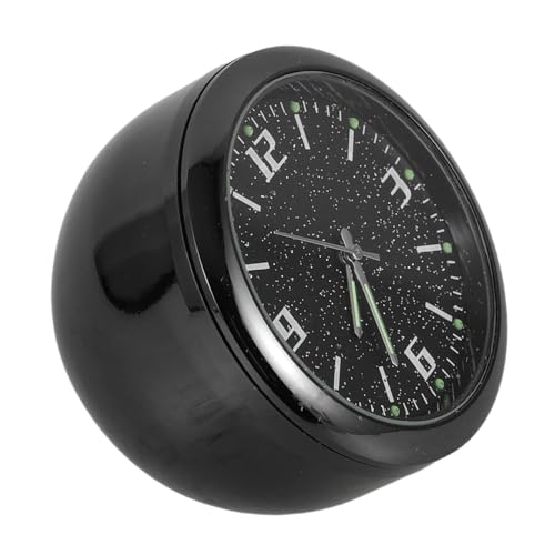 MAGICLULU Mini Auto Armaturenbrettuhr aus Zinklegierung Runde Leuchtende Quarzuhr für Fahrzeug Präzise Zeitmessung Langlebig und Elegant für Auto innendekoration von MAGICLULU