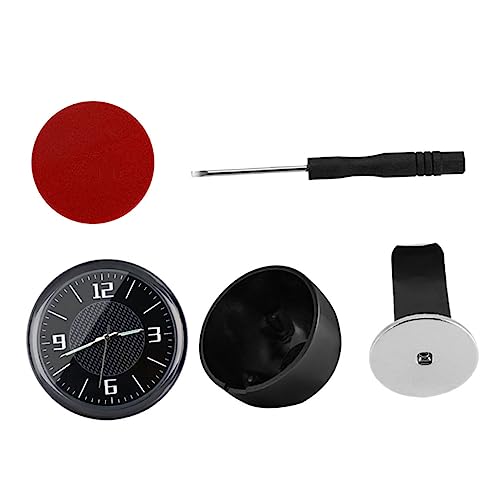 MAGICLULU Mini Auto Uhr Metall Analog Car Interior Clock Kompakte Auto Dekoration Einfach Einbau Für Fahrzeug Armaturenbrett von MAGICLULU