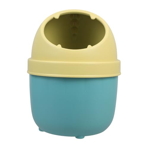 MAGICLULU Mini Desktop Mülleimer Halbdeckel Kleiner Abfalleimer Schreibtisch Rubbish Storage Bin Süßer Müllbehälter Büro Schlafzimmer Küche von MAGICLULU