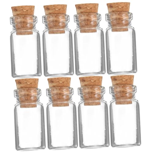 MAGICLULU 25stücke Mini-glasflaschen Mit Korken Kleine Transparente Wunschflaschen Diy-flaschen Für Nachrichten Hochzeit Partygeschenke von MAGICLULU