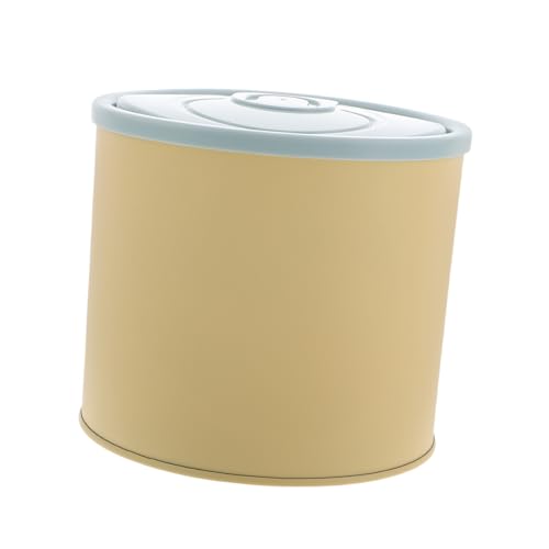 MAGICLULU Mini Mülleimer mit Federverschlussdeckel Kompakter Desktop Abfalleimer für Büro Auto Schlafzimmer Geruchsversiegelnd Platzsparend und Leicht zu Reinigen von MAGICLULU