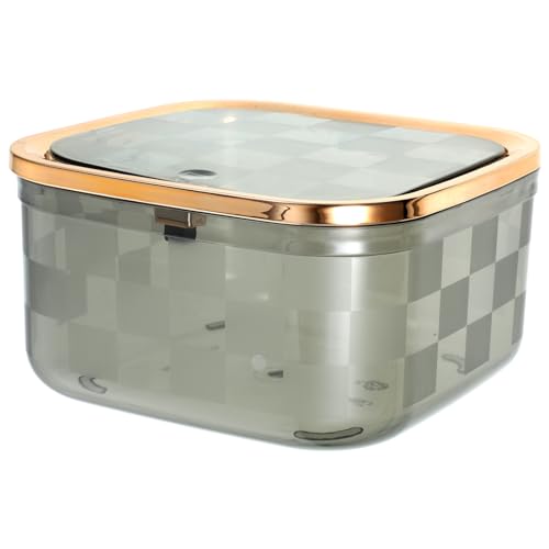 MAGICLULU Mini Tischmülleimer mit Deckel Eleganter Abfalleimer für Schlafzimmer Bad und Schreibtisch Tragbar Transparent Einfach zu Entleeren Design für Kleine Räume MAGICLULU Mini Tischmülleimer mit Deckel Eleganter Abfalleimer für Schlafzimmer Bad und Schreibtisch Tragbar Transparent Einfach zu Entleeren Design für Kleine Räume von MAGICLULU