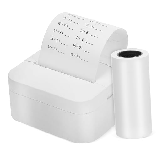 MAGICLULU Mini-fotodrucker Als Etikettendrucker Für Aufkleberherstellung Kompakter Mini-thermodrucker Mit Thermopapier Tragbarer Taschendrucker Ohne Tinte Für Bürobedarf Und Basteln von MAGICLULU