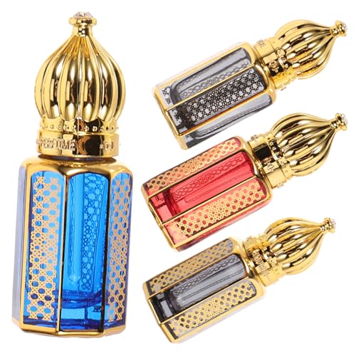MAGICLULU Mini-parfümflaschen 4er-Set Vintage-parfümspender Aus Glas Reisebehälter MAGICLULU Mini-parfümflaschen 4er-Set Vintage-parfümspender Aus Glas Reisebehälter von MAGICLULU