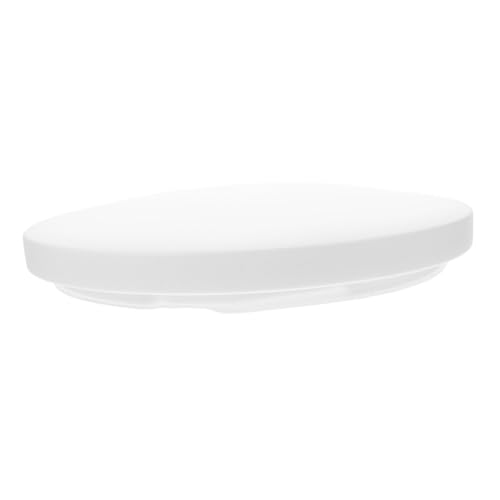 MAGICLULU Minimalistische Weiße Kunststoff-deckenleuchte Abdeckung mit Schnellverschluss-Design Universeller Lampenschirm Ersatz für LED Pendelleuchten für Wohnzimmer Küche Flur und Balkon von MAGICLULU