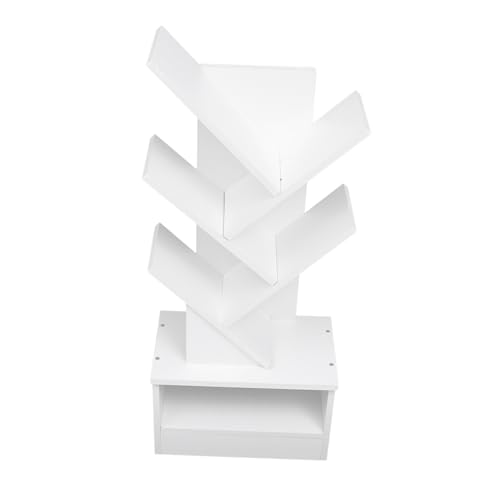 MAGICLULU Modernes Lagiges Bodenregal aus Umweltfreundlichem Holzwerkstoff Stabiles Platzsparendes Bücherregal mit Baumform für Büro und Wohnräume Vielseitiger Organizer für Bücher Magazine MAGICLULU Modernes Lagiges Bodenregal aus Umweltfreundlichem Holzwerkstoff Stabiles Platzsparendes Bücherregal mit Baumform für Büro und Wohnräume Vielseitiger Organizer für Bücher Magazine von MAGICLULU