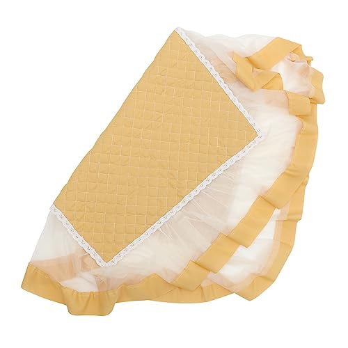 MAGICLULU Multifunktionale Lace Abdeckung für Kühlschrank Mikrowelle und Nachttisch Gelb Staubschutz Dekorative Auflage für Wohnatmosphäre MAGICLULU Multifunktionale Lace Abdeckung für Kühlschrank Mikrowelle und Nachttisch Gelb Staubschutz Dekorative Auflage für Wohnatmosphäre von MAGICLULU