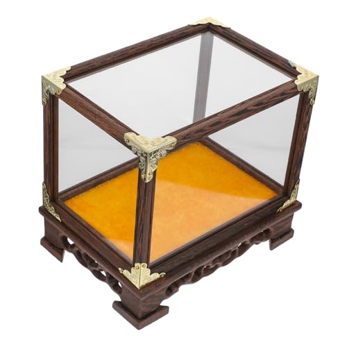 MAGICLULU Multifunktionale Vitrine Deckel Staubdichter Schaukasten Für Buddha Figuren Für Wohnzimmer Schlafzimmer Und Schreibtisch von MAGICLULU