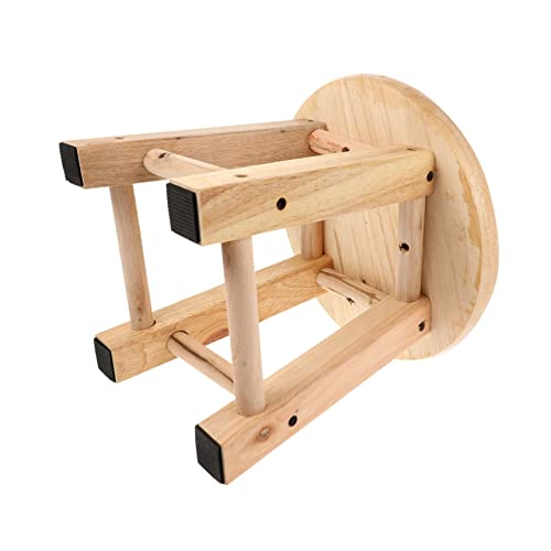 MAGICLULU Multifunktionaler Holzstuhl Stabiler Badezimmerhocker für rutschfest Langlebig für Bad Küche und von MAGICLULU