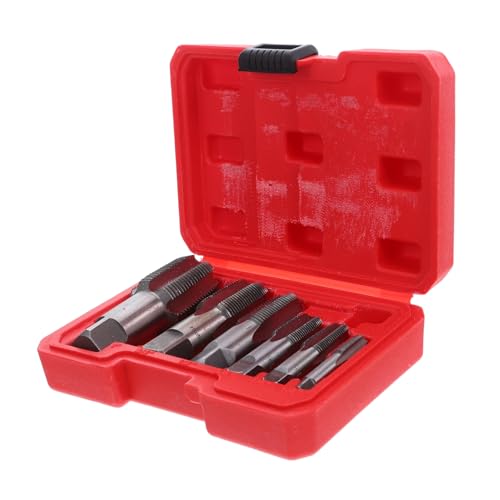 MAGICLULU Npt Rohrgewindebohrer Set Präzise Stahl Gewindeschneidwerkzeug für Rohrgewindereparatur bis Plumber Tap Set Langlebig für Installateure und Heimwerker MAGICLULU Npt Rohrgewindebohrer Set Präzise Stahl Gewindeschneidwerkzeug für Rohrgewindereparatur bis Plumber Tap Set Langlebig für Installateure und Heimwerker von MAGICLULU
