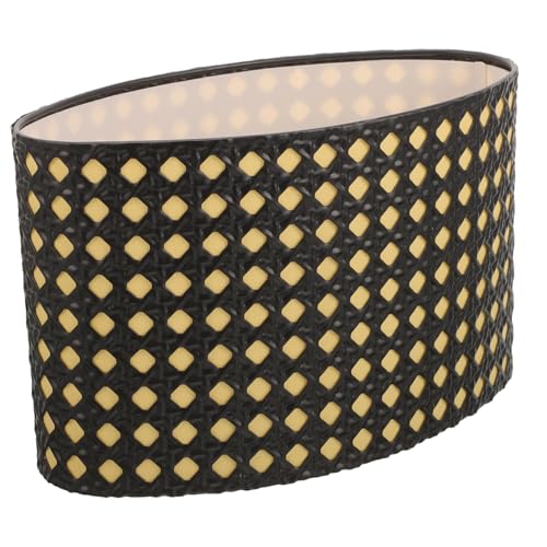 MAGICLULU Ovaler Metall Lampenschirm Hohles Design Moderner Lampenschirm Ersatz für Tischlampen Stabiles Metall mit Kunstvollem Hohlmuster Installieren Geeignet für Zuhause und Hotel von MAGICLULU
