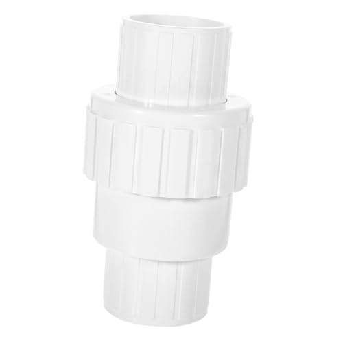 MAGICLULU PVC Rückschlagventil Klappe Rückfluss Check Ventil für Gartenpumpe Pool Rohrleitungssystem mit Langlebigem Abs und Gummi Hitzebeständig Einfache Installation von MAGICLULU