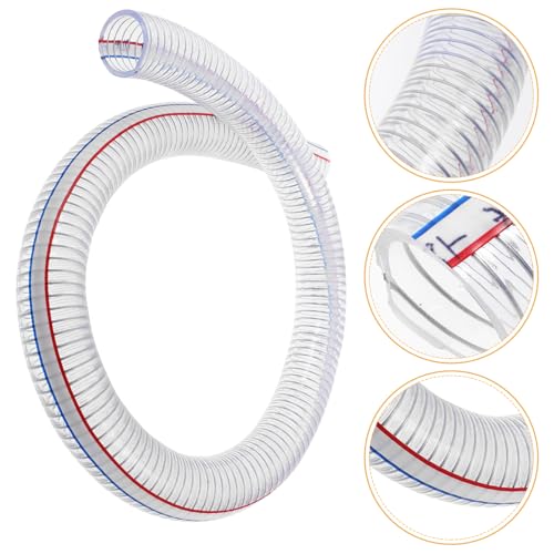 MAGICLULU PVC Spiralschlauch mit Stahlverstärkung Flexibel und Wetterbeständig Innendurchmesser Transparenter Pvc schlauch Widerstandsfähig gegen Vakuum und Hohen Druck Vielseitig für von MAGICLULU
