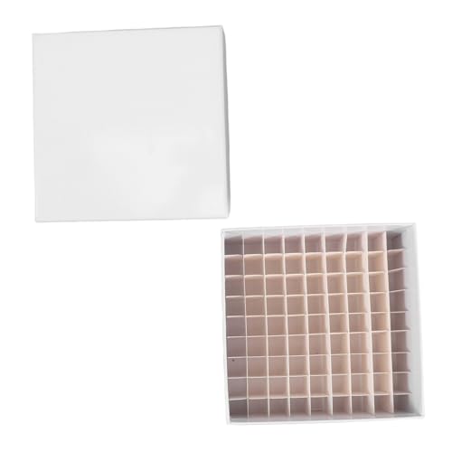 MAGICLULU Papier kryoröhrchen aufbewahrungsbox mit Integriertem Deckel Fächer für Mikro zentrifugenröhrchen Fliptop Design für Schnelles Laborproben handling Wiederverwendbarer von MAGICLULU